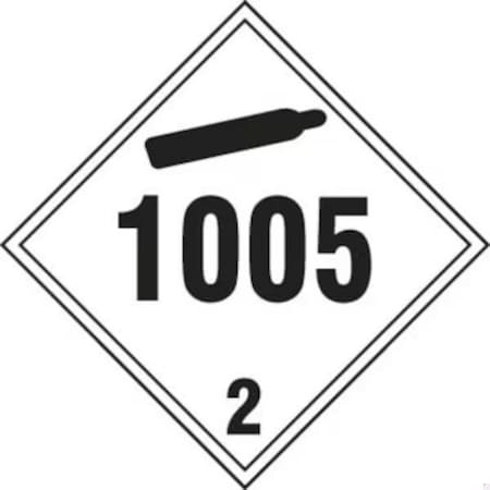 Accuform TDG PLACARD 273MM x 273MM 10 34 in x TCP262VP100